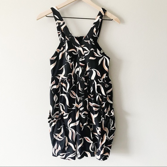 ANTHRO Hei Hei Palma Romper Black Printed Size XS - Picture 5 of 13